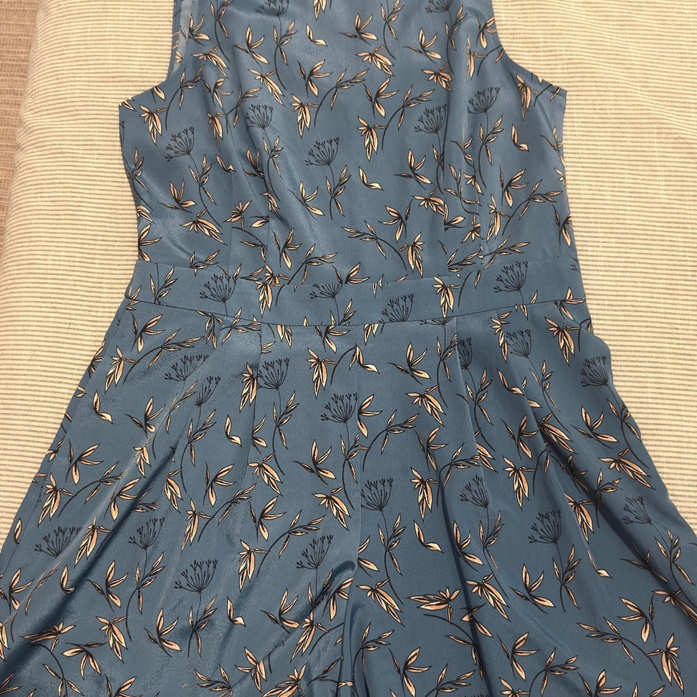 LOFT Blue Floral Dress